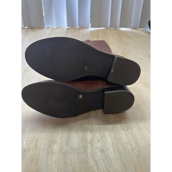 INC Fawne Womens Boots 9M Brown Leather Knee High Zip Riding Equestrian Classic - Picture 5 of 7